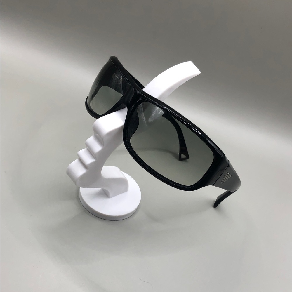 Emporio Armani EA 9332/S Black Y2K Sunglasses Shield Style UNISEX Italy.